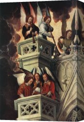 Memling Canvas Paintings - Last Judgment Triptych [detail 3] by Hans Memling